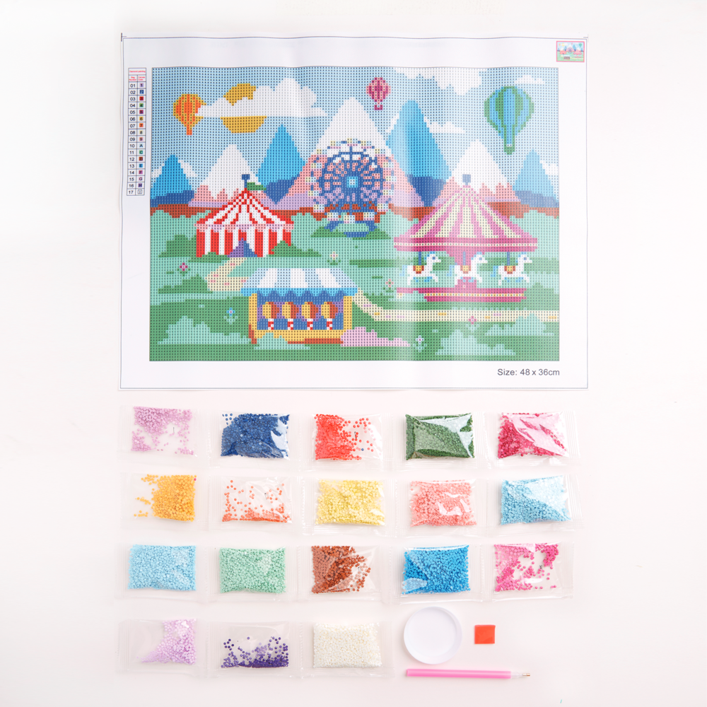 Simply Make Diamond Art Kit Fairground (DSM 105127) (OUTLET)