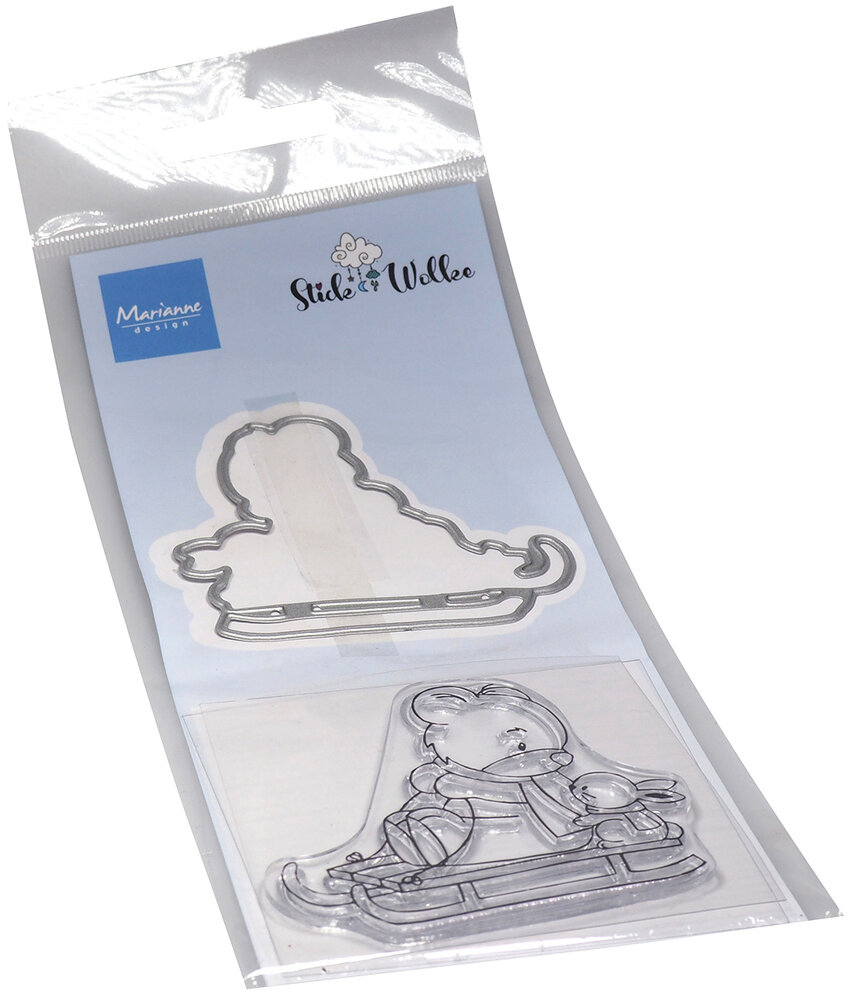 Marianne Design Stamp & Die Stick & Wolke - Bear & Rabbit (CS1138) (DISCONTINUED) Marianne Design Stamp & Die Stick & Wolke - Bear & Rabbit (CS1138) (DISCONTINUED)