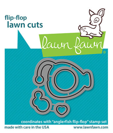 Lawn Fawn Anglerfish Flip-Flop Lawn Cuts Dies (LF2011) (DISCONTINUED)
