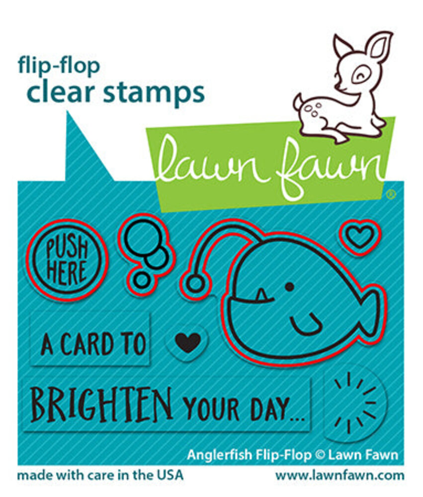 Lawn Fawn Anglerfish Flip-Flop Lawn Cuts Dies (LF2011) (DISCONTINUED)