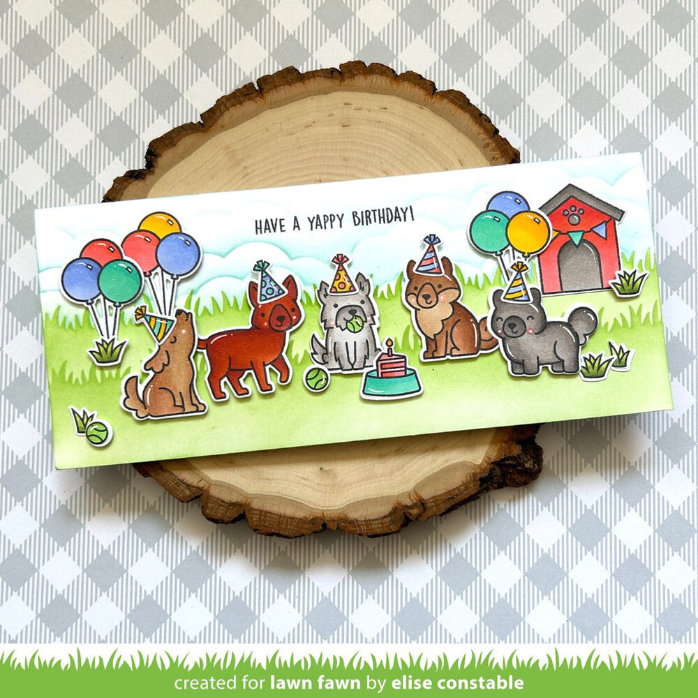 Lawn Fawn Yappy Birthday Clear Stamps (LF3158) (DISCONTINUED) Lawn Fawn Yappy Birthday Clear Stamps (LF3158) (DISCONTINUED)
