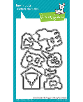 Lawn Fawn Yappy Birthday Lawn Cuts Dies (LF3159) (OUTLET)