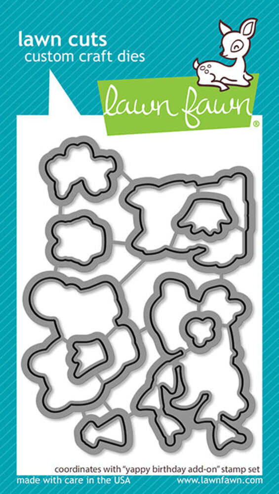Lawn Fawn Yappy Birthday Add-On Lawn Cuts Dies (LF3161) (DISCONTINUED)