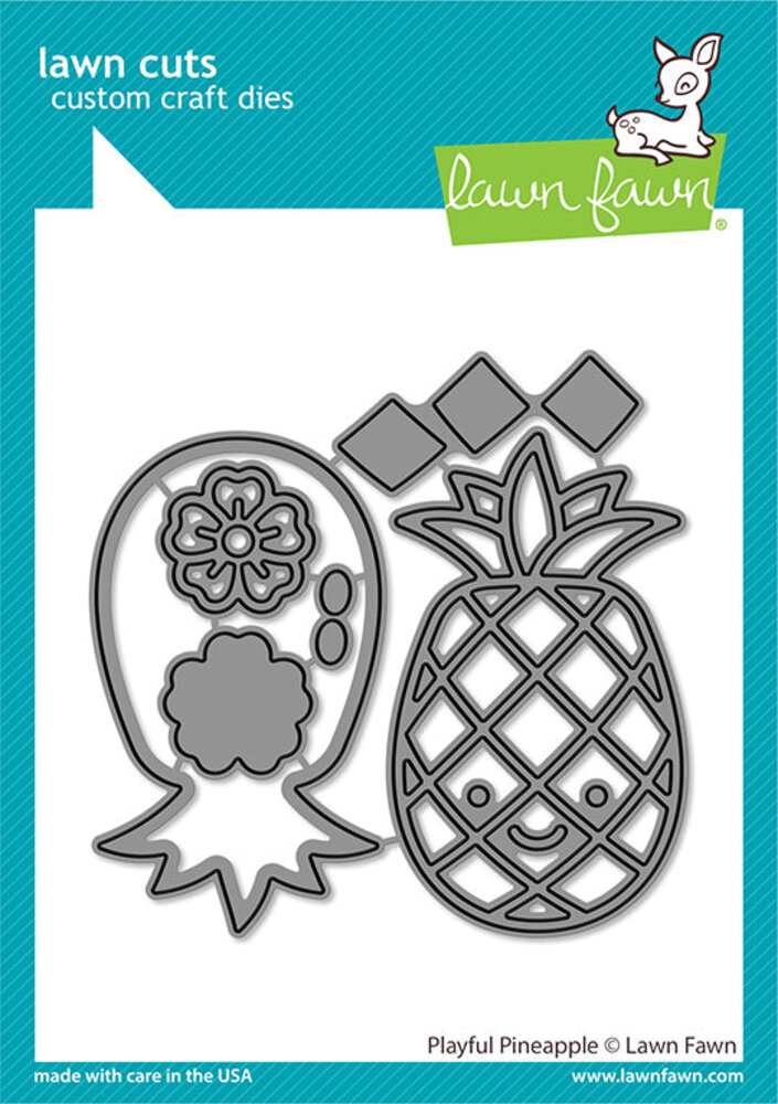 Lawn Fawn Playful Pineapple Lawn Cuts Dies (LF3180) (DISCONTINUED)