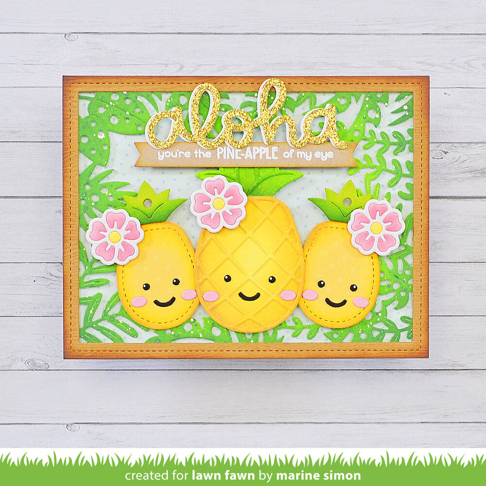 Lawn Fawn Playful Pineapple Lawn Cuts Dies (LF3180) (OUTLET)