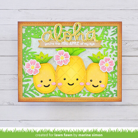 Lawn Fawn Playful Pineapple Lawn Cuts Dies (LF3180) (OUTLET)