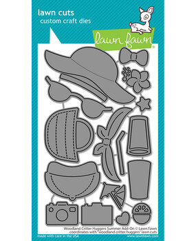 Lawn Fawn Woodland Critter Huggers Summer Add-On Lawn Cuts Dies (LF3183) (OUTLET)