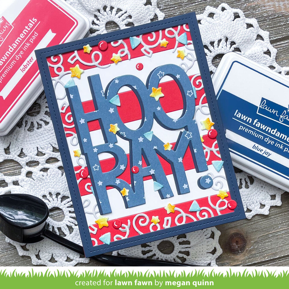 Lawn Fawn Let's Celebrate Backdrop Lawn Cuts Dies (LF3187) (OUTLET)