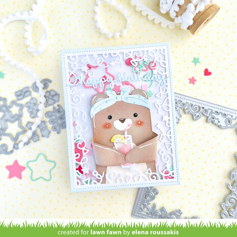 Lawn Fawn Let's Celebrate Backdrop Lawn Cuts Dies (LF3187) (OUTLET)