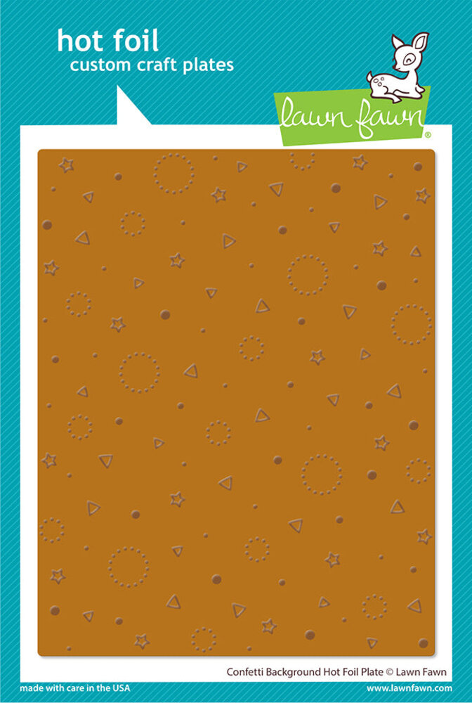 Lawn Fawn Confetti Background Hot Foil Plate (LF3188) (OUTLET)
