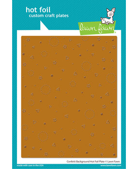 Lawn Fawn Confetti Background Hot Foil Plate (LF3188) (OUTLET)