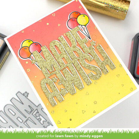 Lawn Fawn Confetti Background Hot Foil Plate (LF3188) (OUTLET)