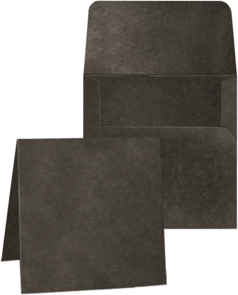 Graphic 45 Square Cards 5 1/4x5 1/4 Inch with Envelopes - Black (4502657) (OUTLET)