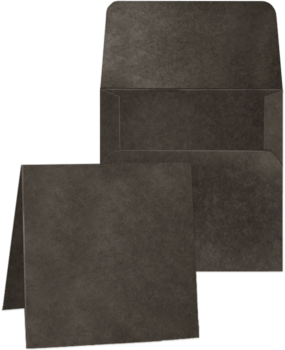 Graphic 45 Square Cards 5 1/4x5 1/4 Inch with Envelopes - Black (4502657) (OUTLET)
