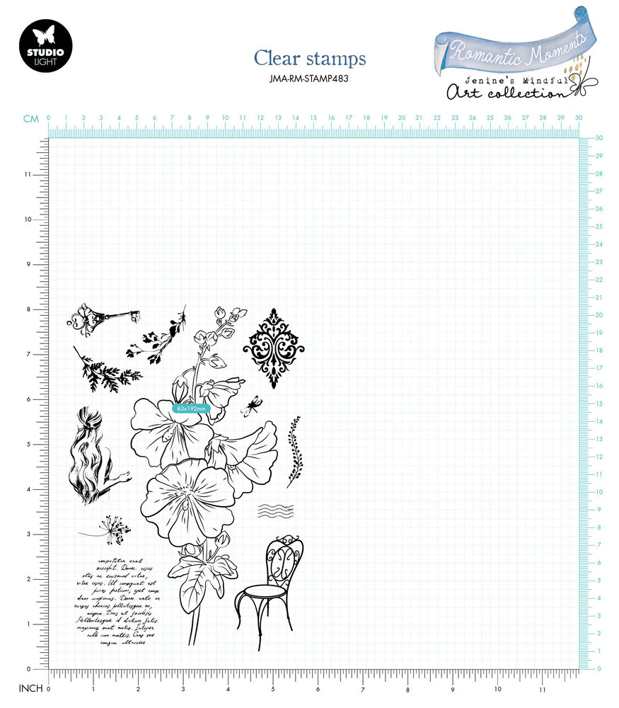 Studio Light Romantic Moments Clear Stamp Hollyhock (JMA-RM-STAMP483) (OUTLET) Studio Light Romantic Moments Clear Stamp Hollyhock (JMA-RM-STAMP483) (OUTLET)