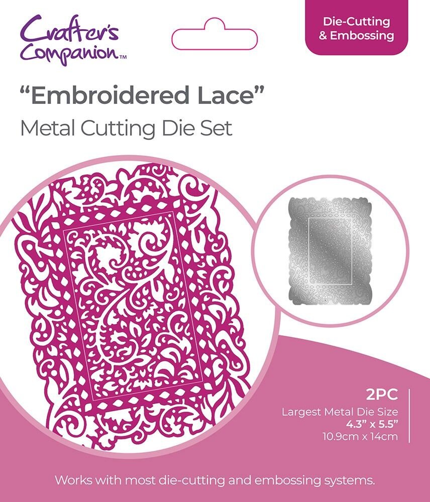 Gemini Delicate Lace Embroidered Lace Create-a-Card Dies (GEM-MD-CAD-EMLA) (DISCONTINUED) Gemini Delicate Lace Embroidered Lace Create-a-Card Dies (GEM-MD-CAD-EMLA) (DISCONTINUED)