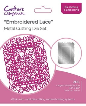 Gemini Delicate Lace Embroidered Lace Create-a-Card Dies (GEM-MD-CAD-EMLA) (DISCONTINUED) Gemini Delicate Lace Embroidered Lace Create-a-Card Dies (GEM-MD-CAD-EMLA) (DISCONTINUED)