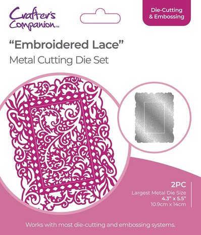 Gemini Delicate Lace Embroidered Lace Create-a-Card Dies (GEM-MD-CAD-EMLA) (DISCONTINUED) Gemini Delicate Lace Embroidered Lace Create-a-Card Dies (GEM-MD-CAD-EMLA) (DISCONTINUED)