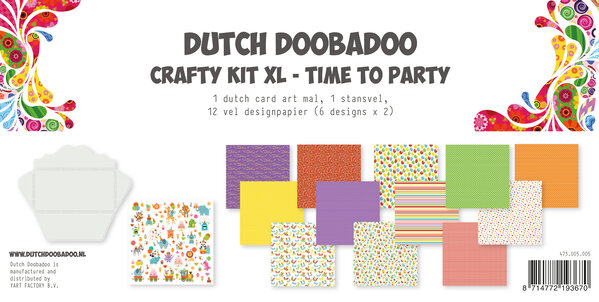 Dutch Doobadoo Crafty Kit XL Time to Party (473.005.005) (DISCONTINUED)