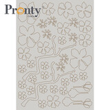 Pronty Crafts Grey Chipboard A4 Layered Cherry Blossom (492.001.042) (DISCONTINUED)