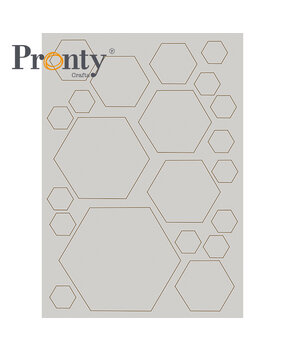 Pronty Crafts Grey Chipboard A4 Hexagon (492.001.041) (DISCONTINUED) Pronty Crafts Grey Chipboard A4 Hexagon (492.001.041) (DISCONTINUED)