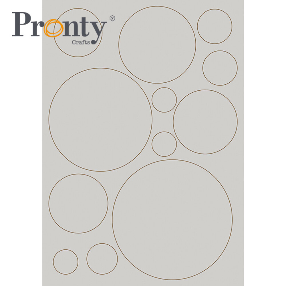 Pronty Crafts Grey Chipboard A4 Circles (492.001.040) (DISCONTINUED)