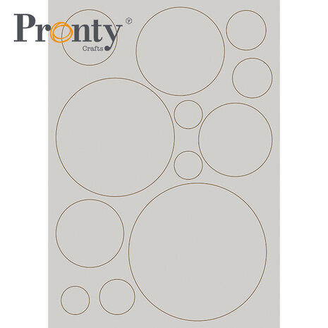 Pronty Crafts Grey Chipboard A4 Circles (492.001.040) (DISCONTINUED)