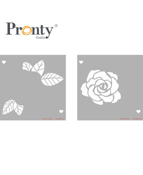 Pronty Crafts Mask Stencil Layered Rose (2pcs) (470.806.016) (DISCONTINUED)
