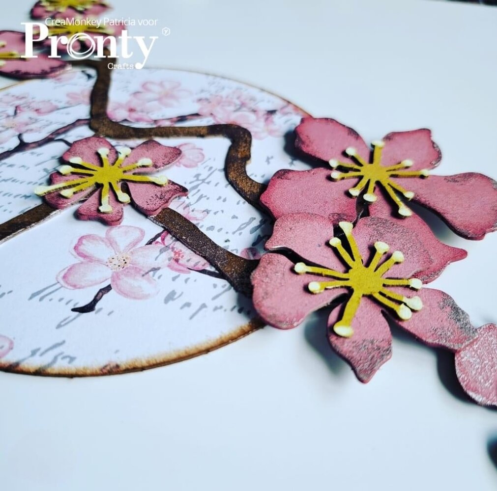 Pronty Crafts Grey Chipboard A4 Layered Cherry Blossom (492.001.042) (DISCONTINUED) Pronty Crafts Grey Chipboard A4 Layered Cherry Blossom (492.001.042) (DISCONTINUED)