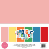Carta Bella Happy Crafting 12x12 Inch Coordinating Solids Paper Pack (CBHCR157015) (OUTLET)