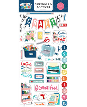 Carta Bella Happy Crafting Chipboard Accents (CBHCR157021) (OUTLET)