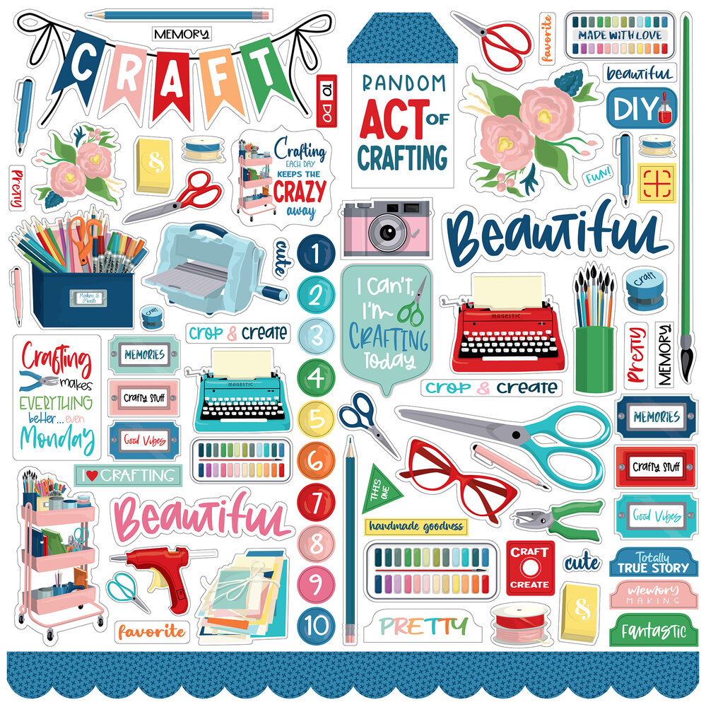 Carta Bella Happy Crafting 12x12 Inch Collection Kit (CBHCR157016) (OUTLET) Carta Bella Happy Crafting 12x12 Inch Collection Kit (CBHCR157016) (OUTLET)