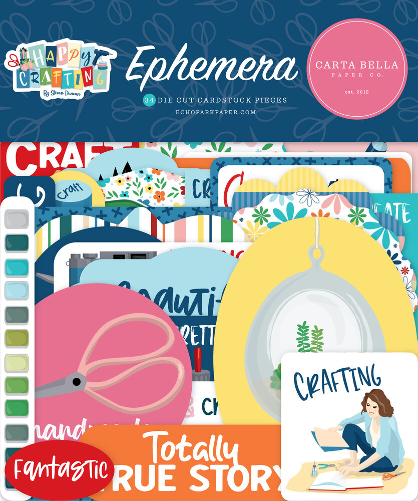 Carta Bella Happy Crafting Ephemera (CBHCR157024) (DISCONTINUED)