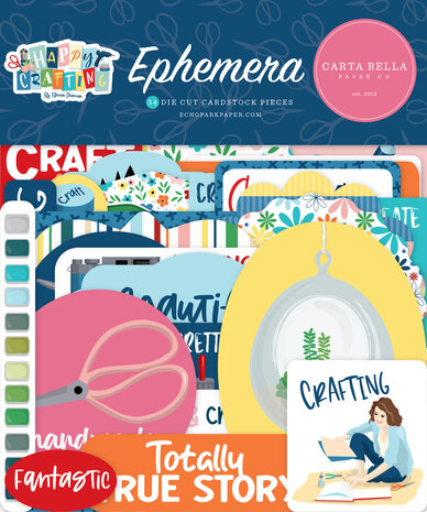 Carta Bella Happy Crafting Ephemera (CBHCR157024) (DISCONTINUED)