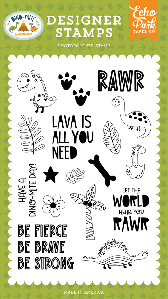 Echo Park Be Fierce Designer Stamps (DM321041) (DISCONTINUED) Echo Park Be Fierce Designer Stamps (DM321041) (DISCONTINUED)