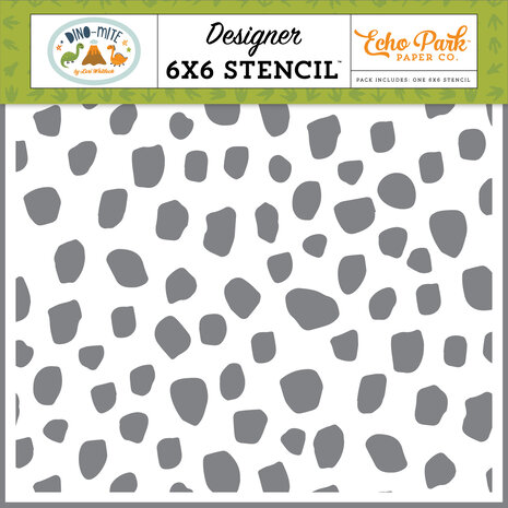 Echo Park Jurassic Spots Stencil (DM321033) (DISCONTINUED) Echo Park Jurassic Spots Stencil (DM321033) (DISCONTINUED)