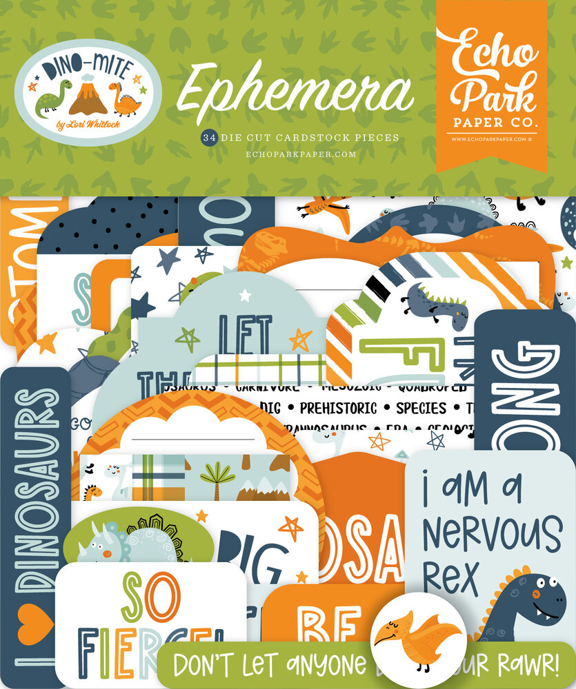 Echo Park Dino-Mite Ephemera (DM321024) (DISCONTINUED) Echo Park Dino-Mite Ephemera (DM321024) (DISCONTINUED)
