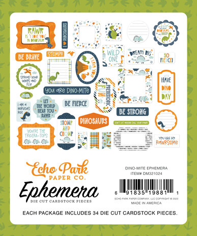 Echo Park Dino-Mite Ephemera (DM321024) (DISCONTINUED) Echo Park Dino-Mite Ephemera (DM321024) (DISCONTINUED)