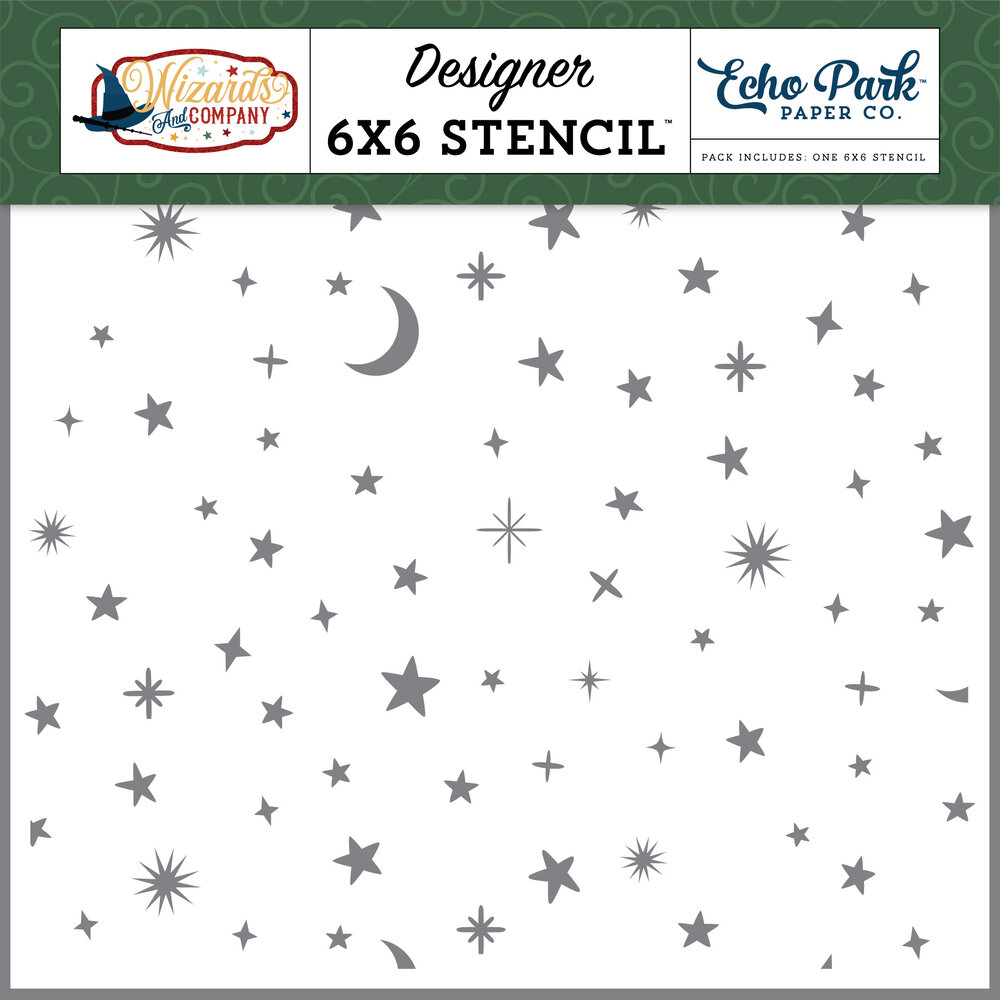 Echo Park Magical Night Sky Stencil (WAC322036) (OUTLET)