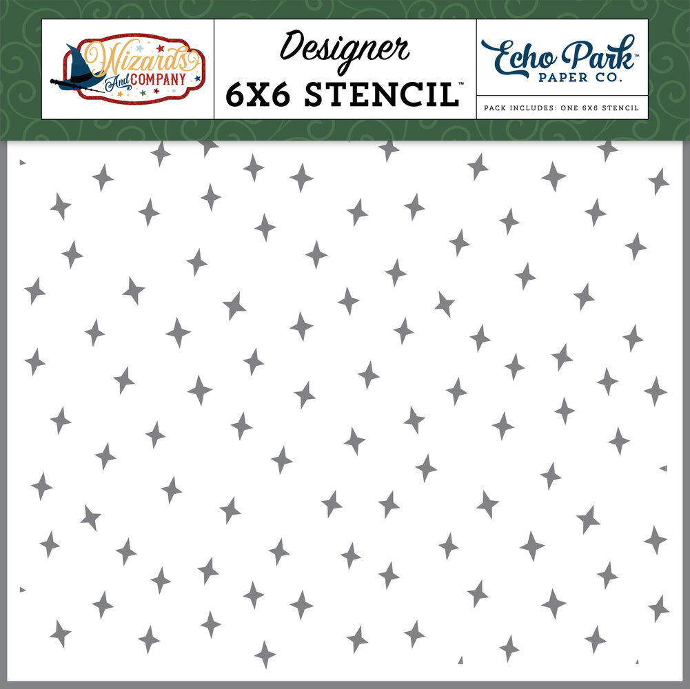 Echo Park Charming Sparkles Stencil (WAC322034) (DISCONTINUED)