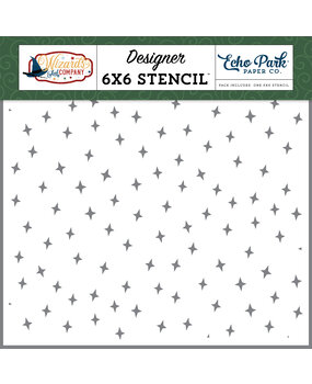 Echo Park Charming Sparkles Stencil (WAC322034) (OUTLET)