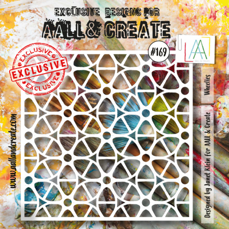 Aall and Create Stencil 6x6 Inch Wheelies (AALL-PC-169) (DISCONTINUED)