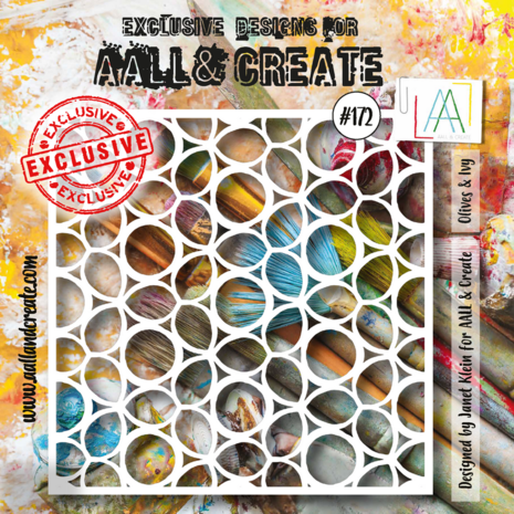 Aall and Create Stencil 6x6 Inch Olives & Ivy (AALL-PC-172) (DISCONTINUED) Aall and Create Stencil 6x6 Inch Olives & Ivy (AALL-PC-172) (DISCONTINUED)