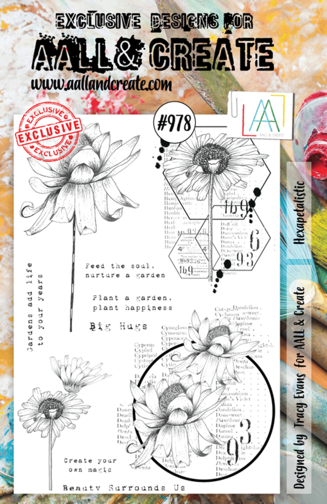 Aall and Create Stamp Set A5 Hexapetalistic (AALL-TP-978) (DISCONTINUED) Aall and Create Stamp Set A5 Hexapetalistic (AALL-TP-978) (DISCONTINUED)