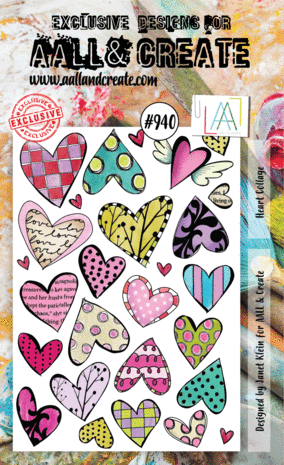 Aall and Create Stamp Set A6 Art Collage (AALL-TP-940) (DISCONTINUED)