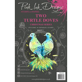 Pink Ink Designs Two Turtle Doves A5 Clear Stamps (PI218) (OUTLET)