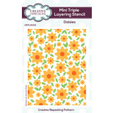 Creative Expressions Mini Triple Layering Stencil Daisies (CEMLSDAIS) (OUTLET)