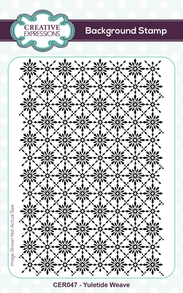 Creative Expressions Background Stamp A6 Yuletide Weave (CER047) (OUTLET)