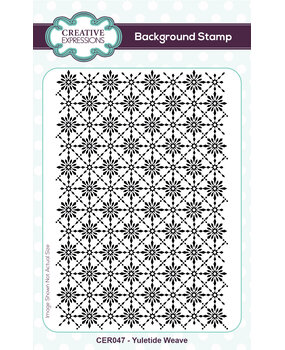 Creative Expressions Background Stamp A6 Yuletide Weave (CER047) (OUTLET)