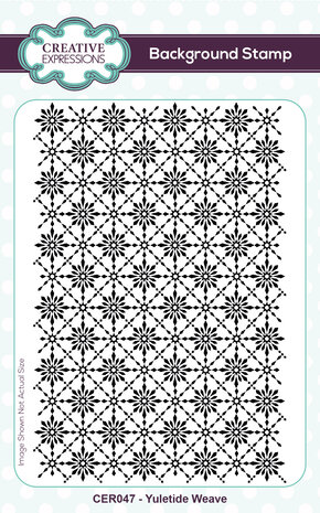 Creative Expressions Background Stamp A6 Yuletide Weave (CER047) (OUTLET)
